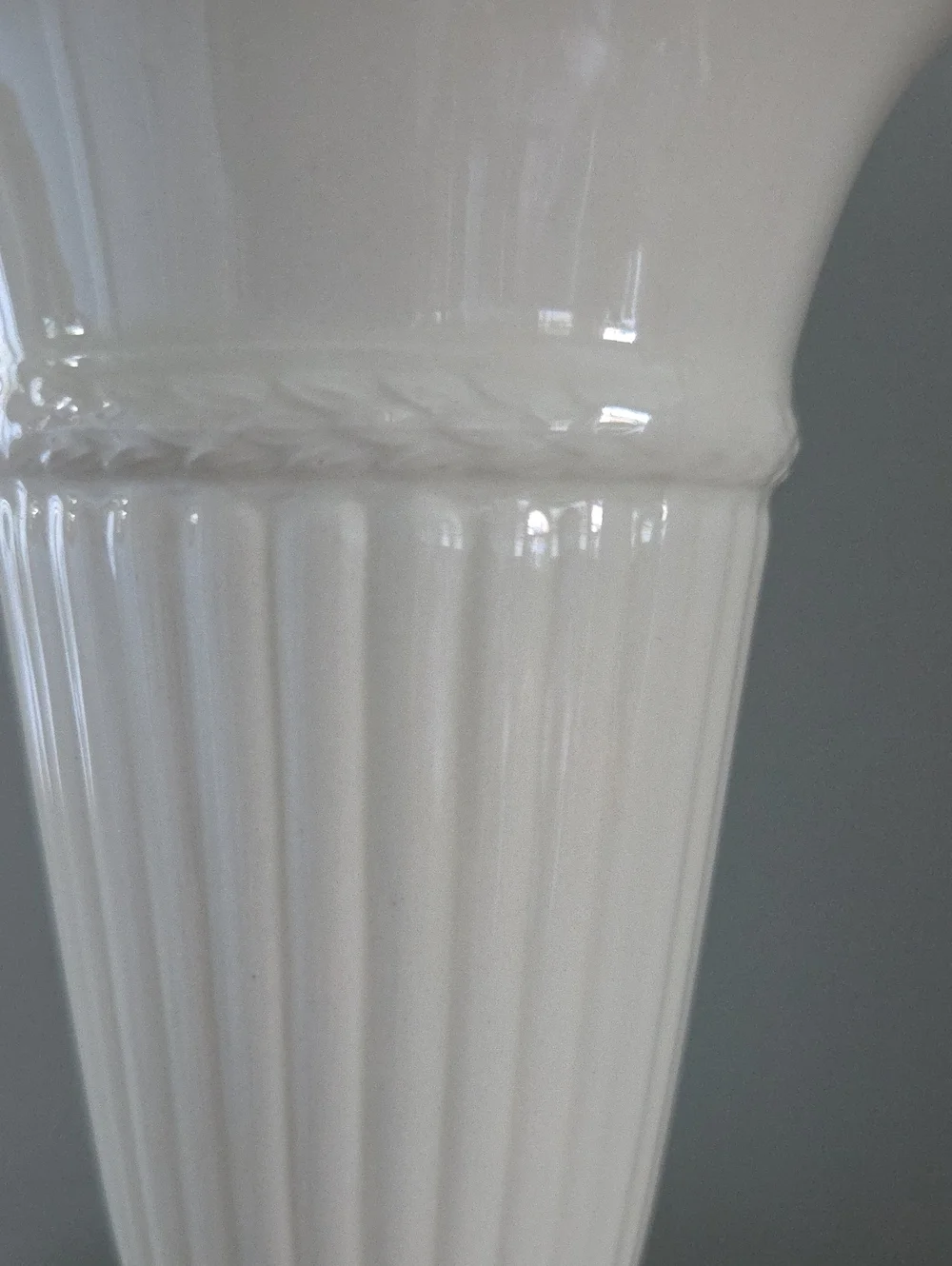 Wedgwood Edme Creamware Trumpet Vase England